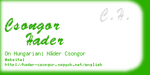 csongor hader business card
